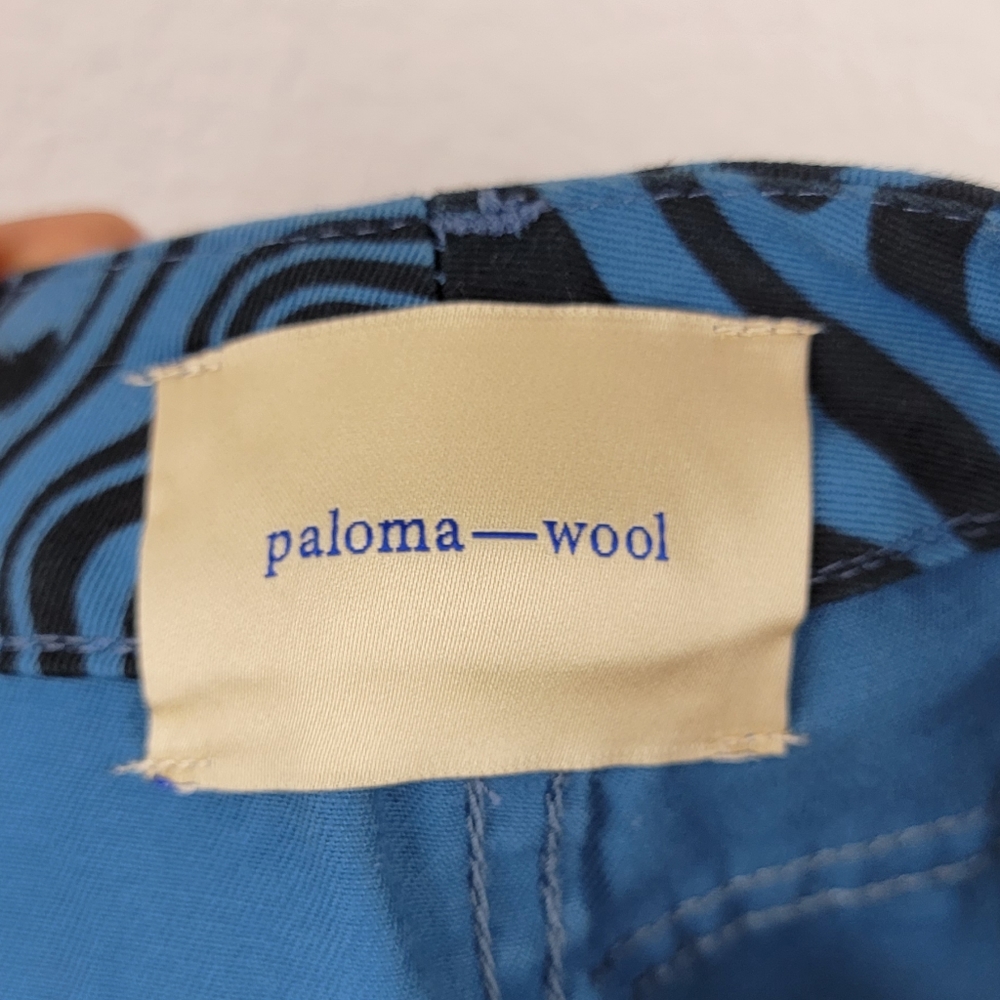 Paloma Wool Kelly Pants Swirls Black and Blue 36/4 - Picture 8 of 13
